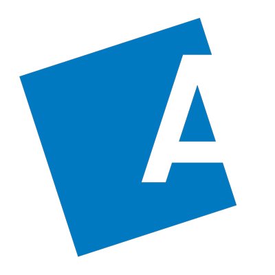 Logo of Aegon Asset Management, a white A inside a tilted blue square.