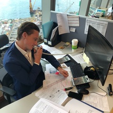 Student interning in Hong Kong