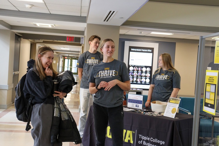 Students at emotional health event.