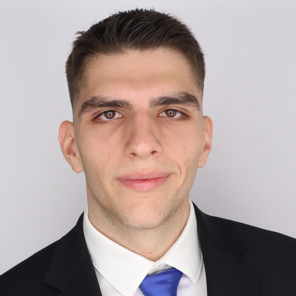 Portrait of Frankie Poshnjari.